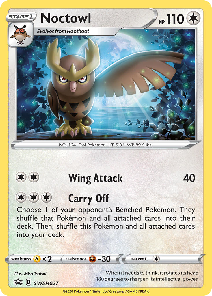 Sword & Shield Promo's Holo Noctowl #27
